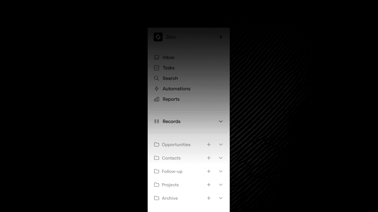 Folders, folders, folders in Zero